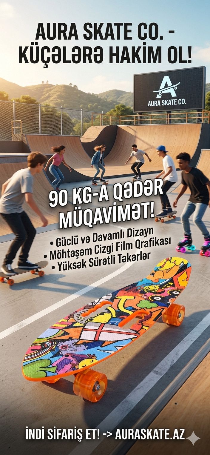 Skeytbord 65014087, sarı/mavi — Mallar, Bakı (3)