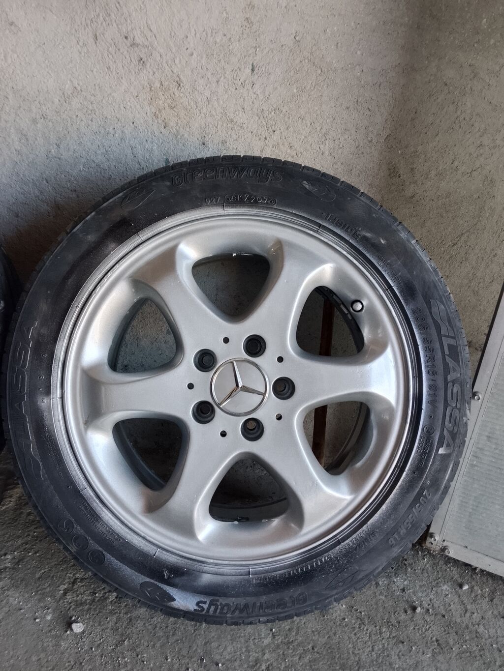 Mercedes-Benz orijinal 5 dəlikli yüngül lehimli disklər + yay — Diskləri, Qobustan (4)