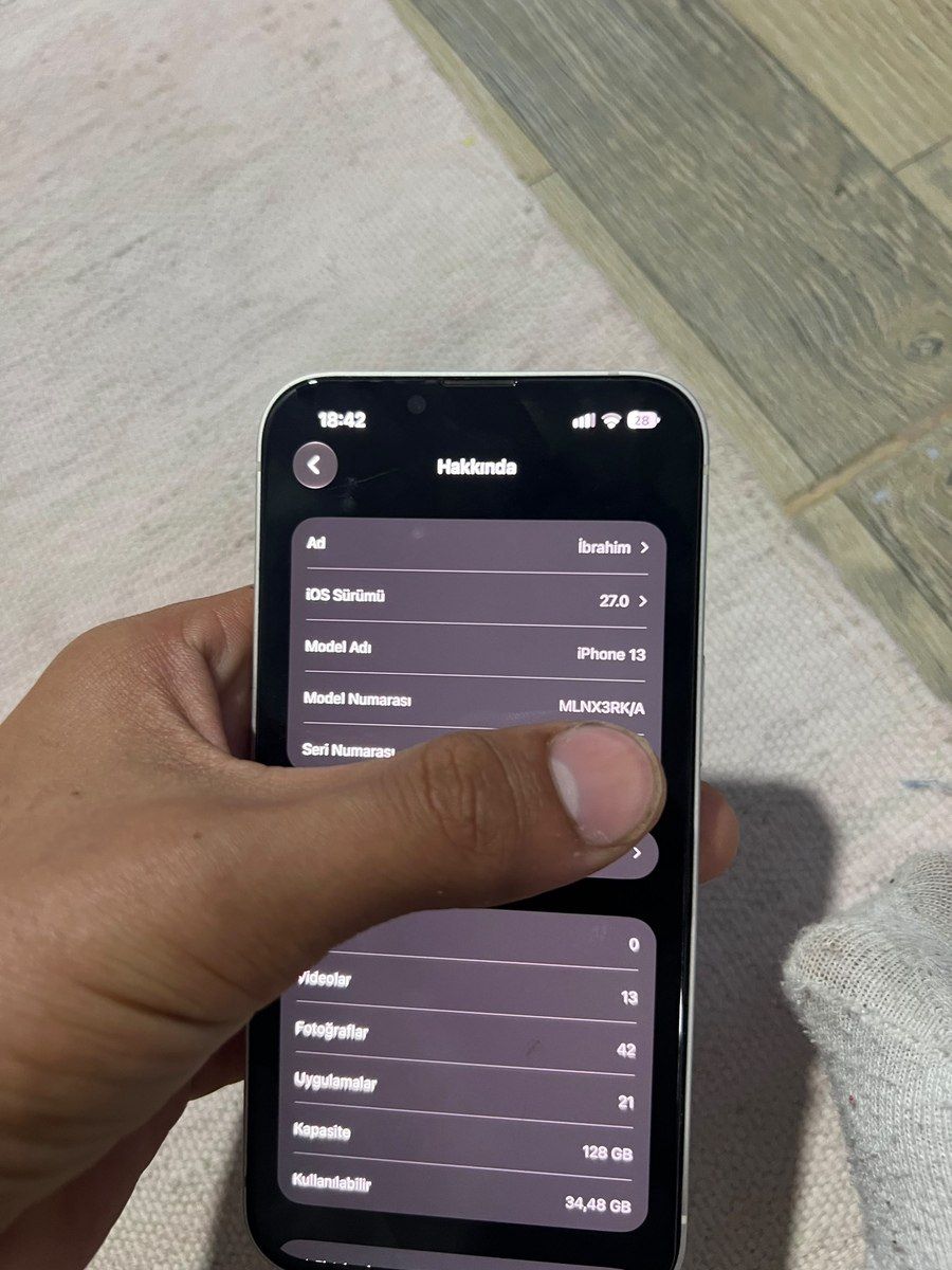 Apple iPhone 13 Starlight 128GB/4GB — Smartfonlar, Bakı (2)