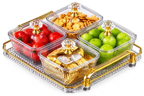 Çərəz qabı dəsti, 100 ml, akril, 22x22 sm — Bakı