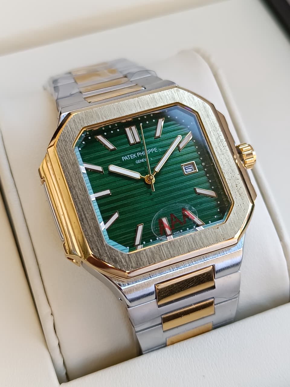 Kişi qol saatı Cubitus TCS 2277 Silver/Gold/Green — Mallar, Bakı (2)