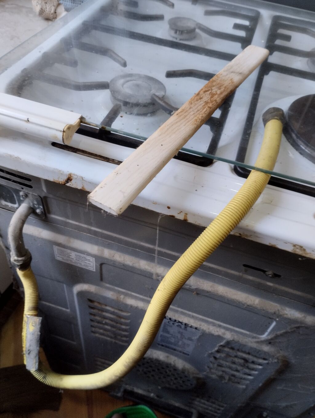 Qaz plitəsi və elektrik sobası kombinə – 4 gözlü, üstü şüşə qapaqlı — Plitələr, Bakı (3)