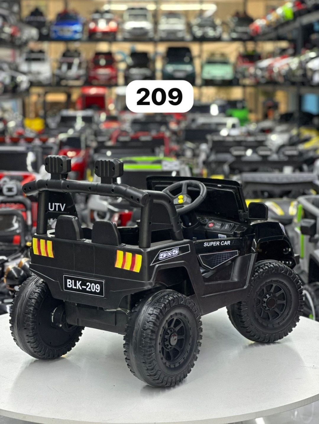 Uşaq elektrik avtomobili BLK-209, qara — Mallar, Bakı (2)