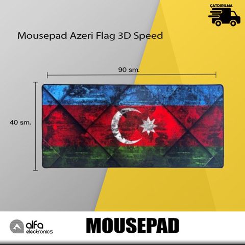Mousepad "Azeri Flag 3D Speed" — Bakı