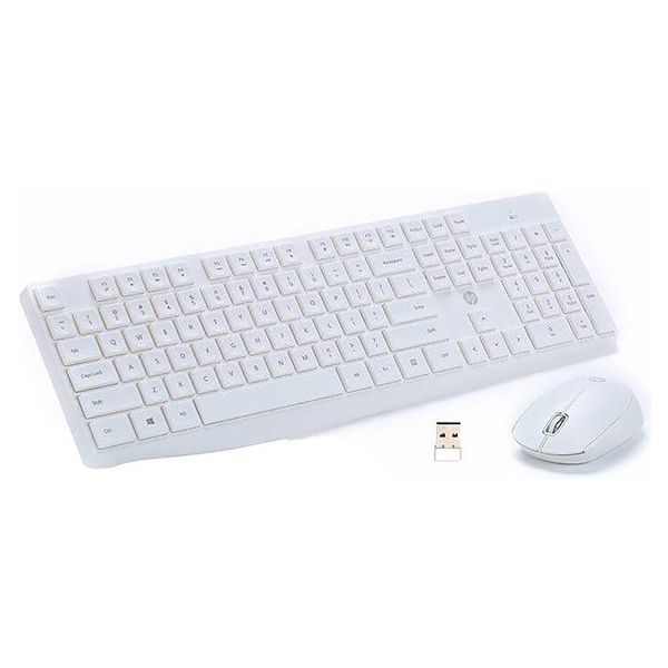 HP CS10 Wireless Keyboard Mouse Combo White — Mallar, Bakı