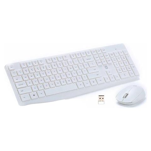 HP CS10 Wireless Keyboard Mouse Combo White — Bakı