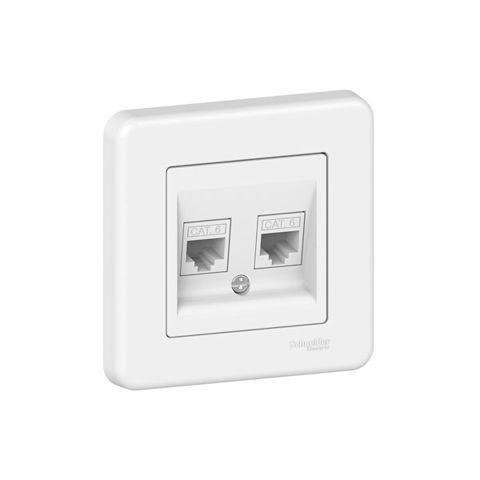Schneider LNA4800121 Leona 2 Pin Ağ Çərçivə RJ45 CAT6 UTP — Bakı