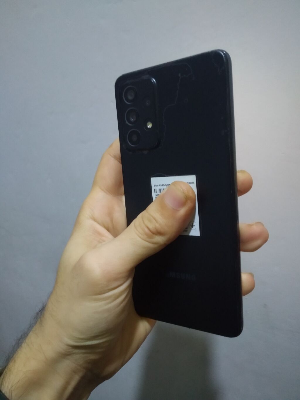Samsung Galaxy A52s, 128 GB, rəng - Qara, Barmaq izi — Samsung, Bakı (2)