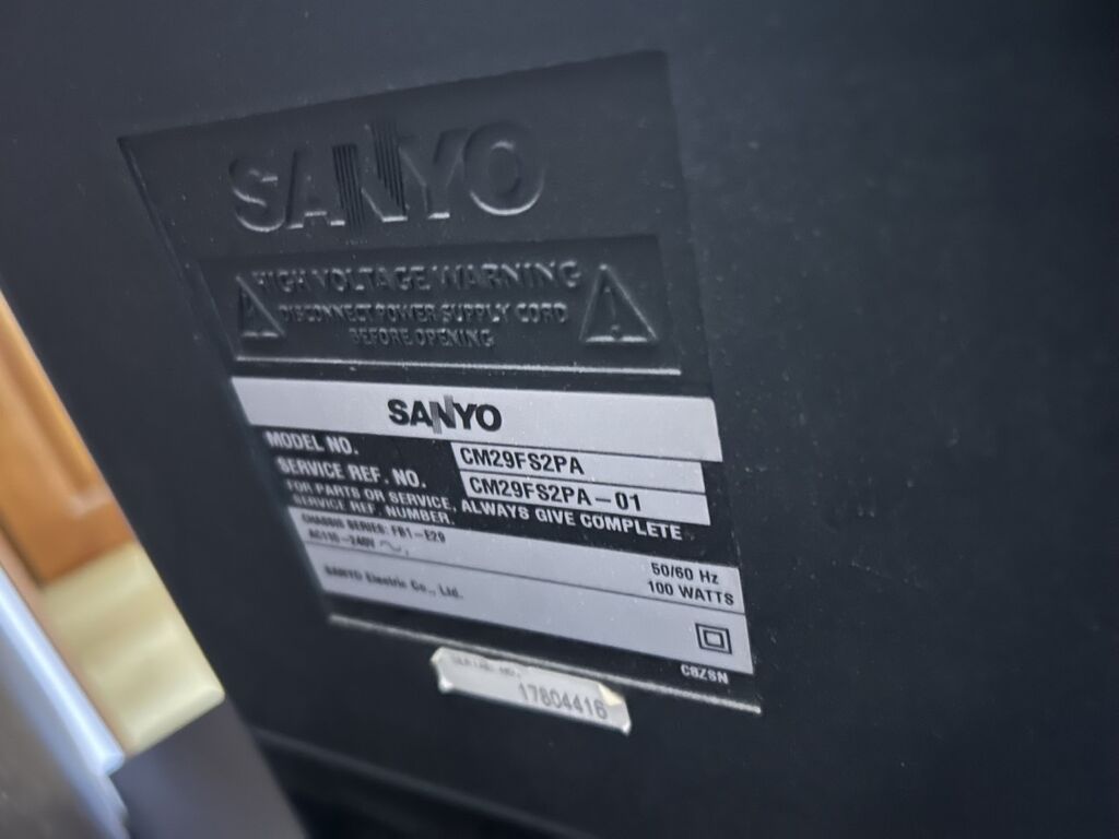 Sanyo CM29FS2PA kineskop televizor - Model: CM29FS2PA (etiketdə — Televizorlar, Bakı (2)