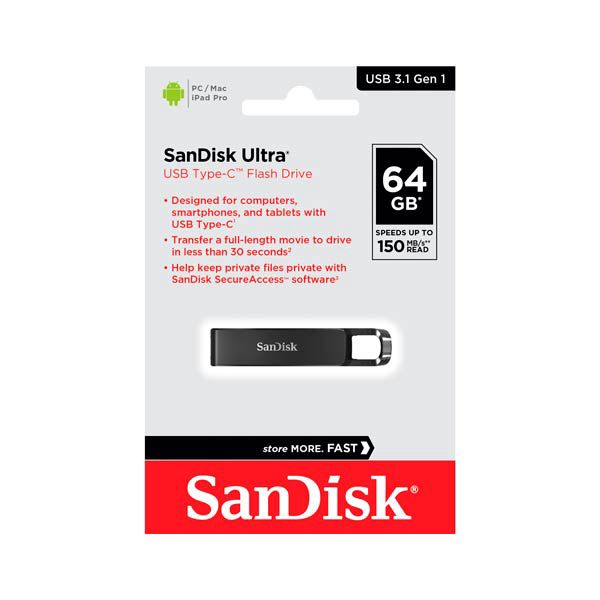 SanDisk Ultra USB Type-C 64 GB Flash Drive — Mallar, Bakı