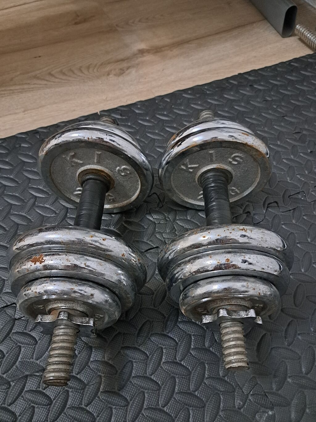 Qantellər, İşlənmiş — Dumbbellər, barbelər, diskləri, Bakı (4)