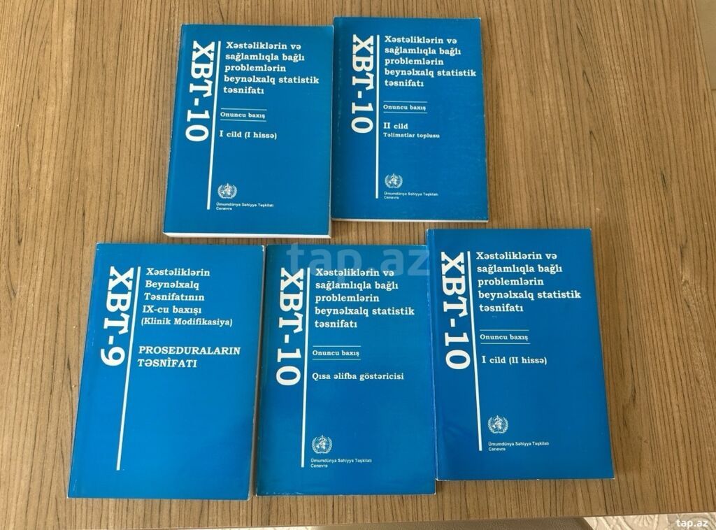 Məhsul: Xəstəliklərin və sağlamlıqla bağlı problemlərin beynəlxalq — Kitablar, Bakı