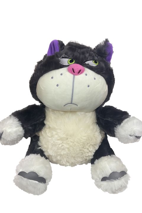 Yumşaq oyuncaq E-002, boz/ağ, 38 sm — Bakı