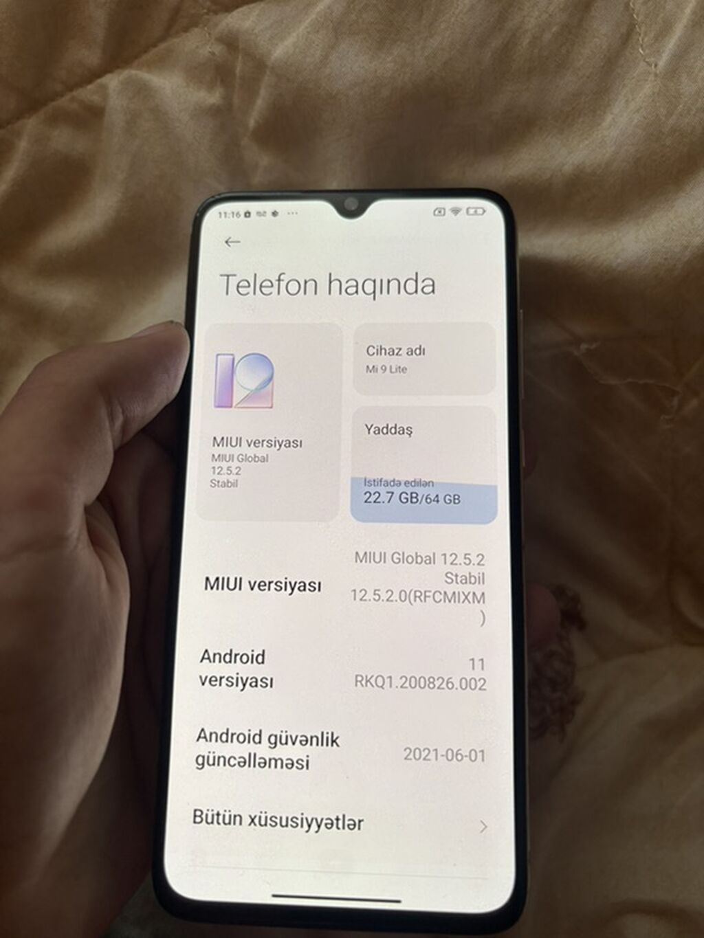 Xiaomi Mi 9 Lite, 64 GB, rəng - Ağ, Barmaq izi — Xiaomi, Sumqayıt