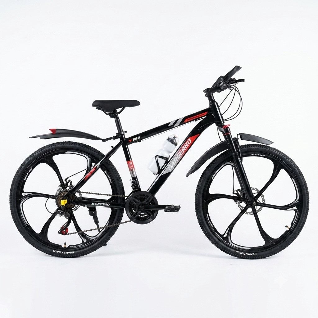 Dağ velosipedi Bargerro TECH_20026R 26" Qırmızı Qara 2 əd — Velosipedlər, Bakı (2)