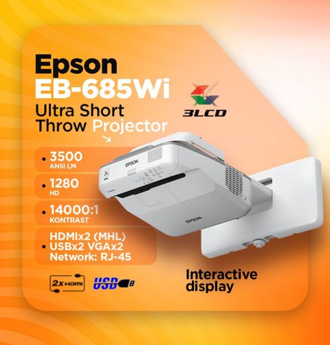 Lazer proyektor "Epson EB 685Wi İnteraktiv" — Bakı