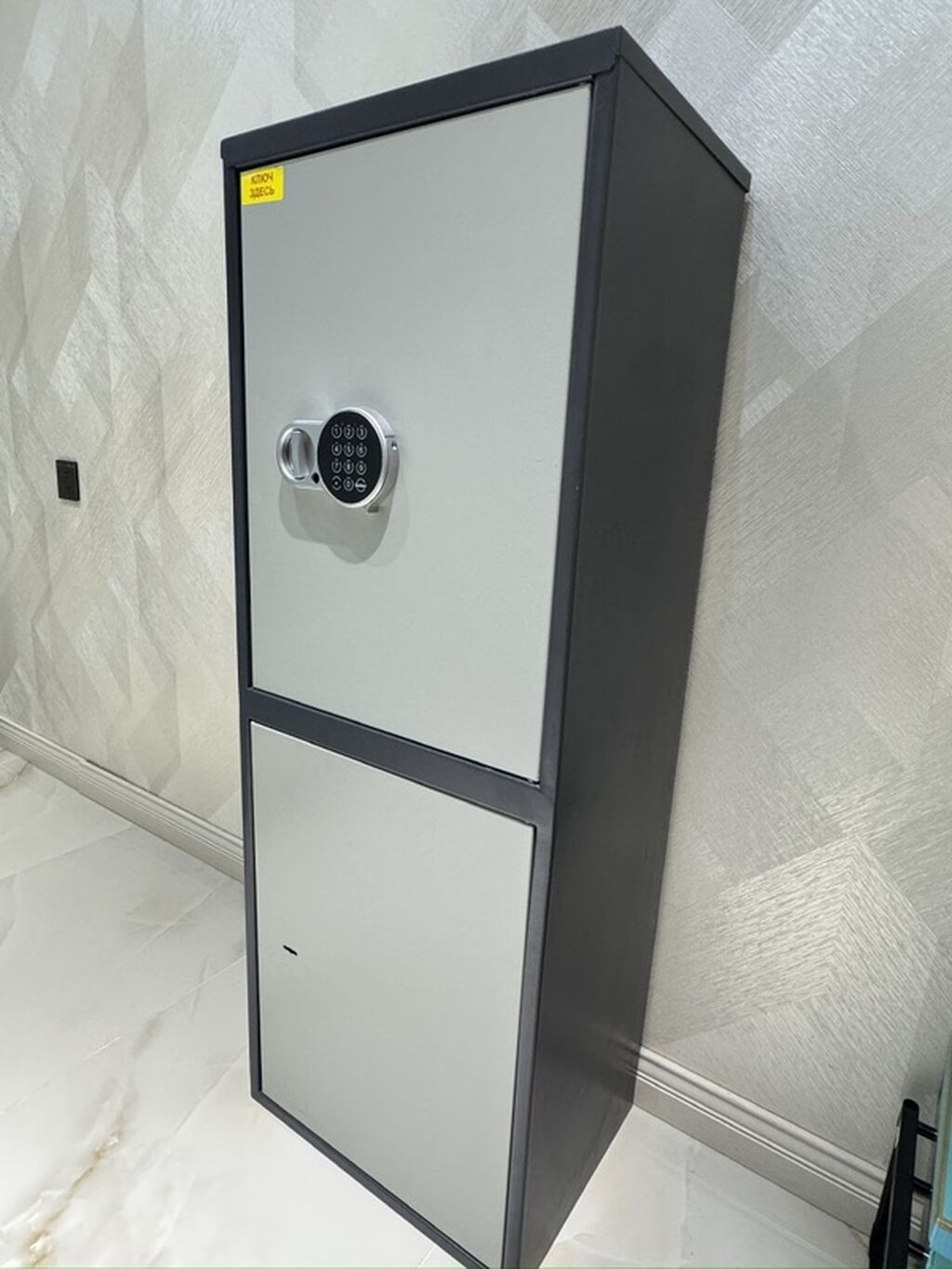 İki bölməli metal seyf/dolab - Üst bölmə: elektron şifrə ilə açılan — Seyfləri, Bakı (2)