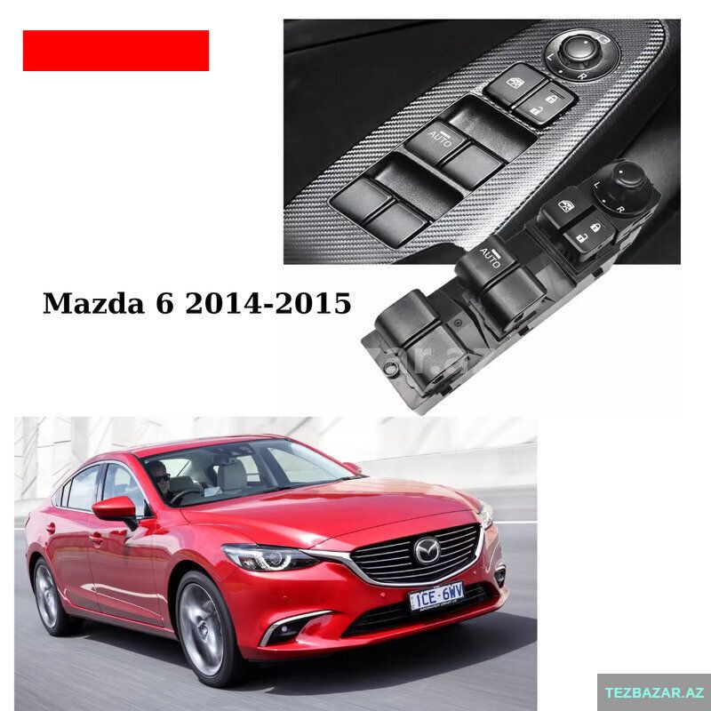 Mazda 6 2014-2015 üçün şüşə qaldıran knopka blok satılır — Ehtiyat hissələri, Bakı (2)