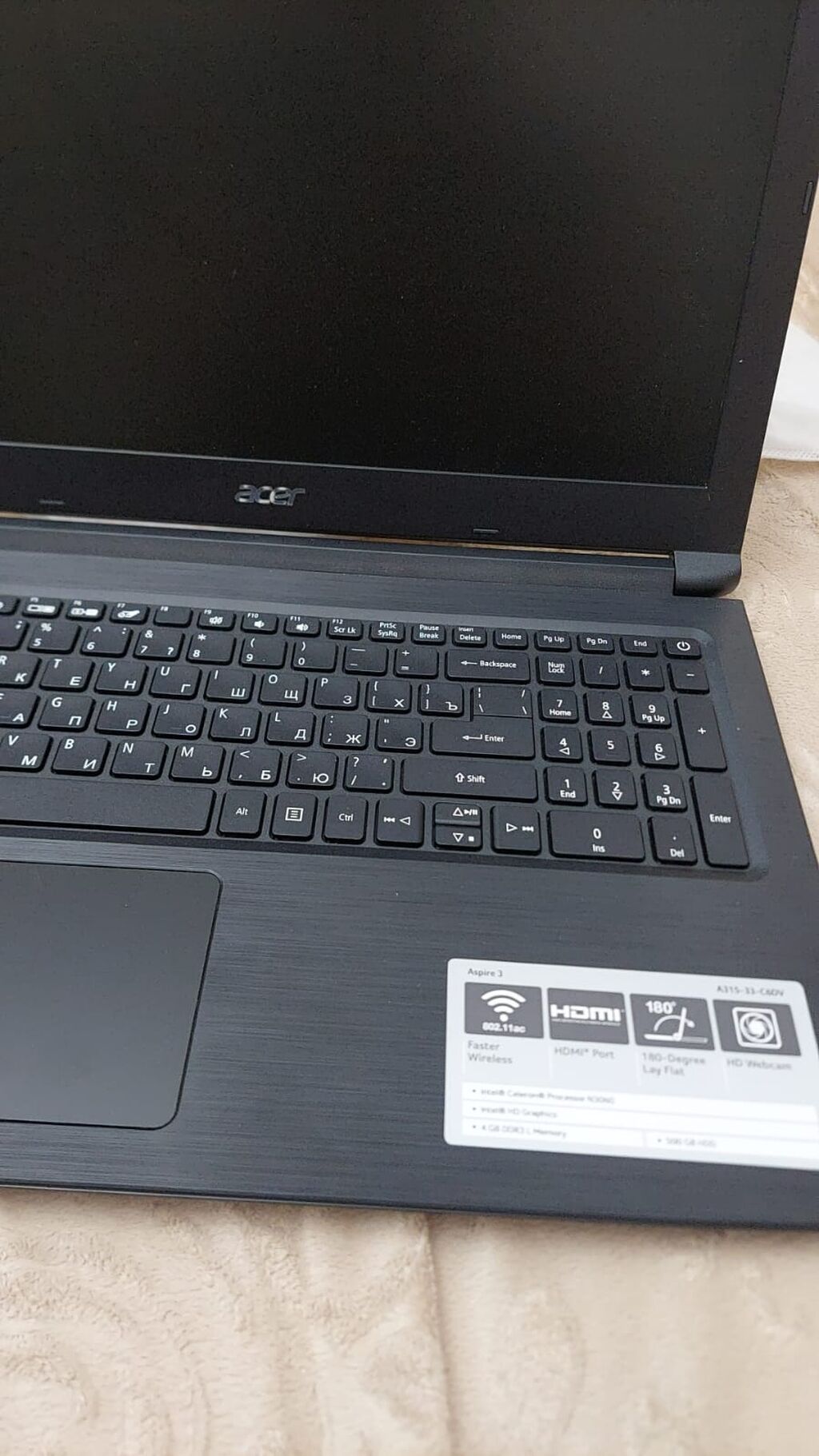 Acer Aspire 3 noutbuk - Model: A315-33-C8QV - Ekran: 15.6", 180° — Acer, Digah (2)
