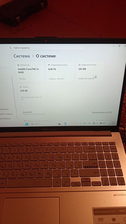 ASUS Vivobook Go 14/15 noutbuku Salam.1 həftə işlənib 800 manata — Noutbuklar