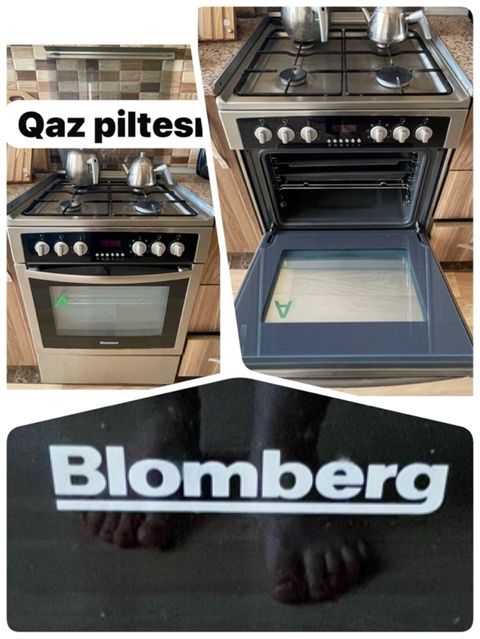 Blomberg qaz plitəsi və elektrik sobası kombi - 4 gözlü qaz ocağı — Digah