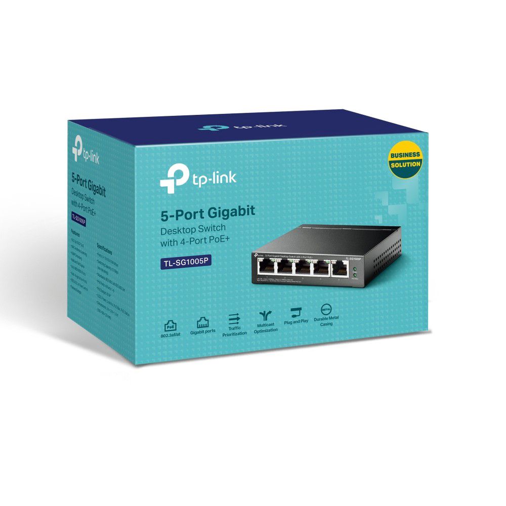 5-Port Gigabit PoE+ Switch TP-Link TL-SG1005P — Mallar, Bakı (2)
