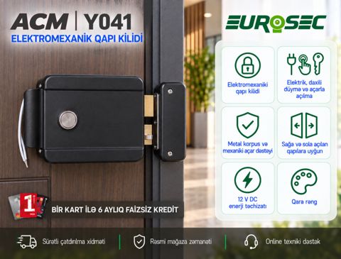 Elektromaqnit qapı kilidi "ACM-Y041" — Bakı