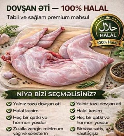 Dovşan əti — Bakı