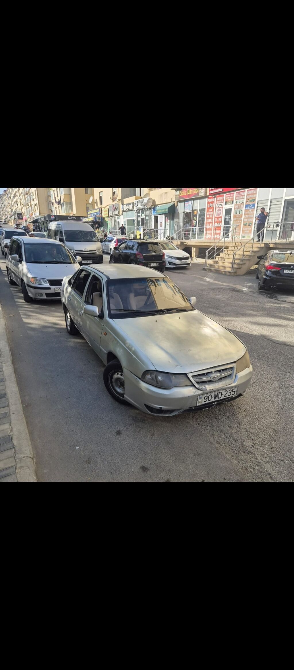 Daewoo Nexia, sedan, gümüşü rəng. - Yanacaq: benzin - Sürətlər qutusu 90-MD-235 — Avtomobillər, Bakı (6)
