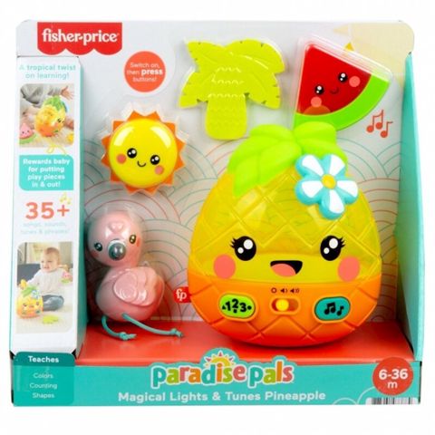 İnkişaf etdirən oyuncaq Fisher-Price Ananas və dostlar (ing), interaktiv, 6 aydan, plastik, rəngbərəng — Bakı