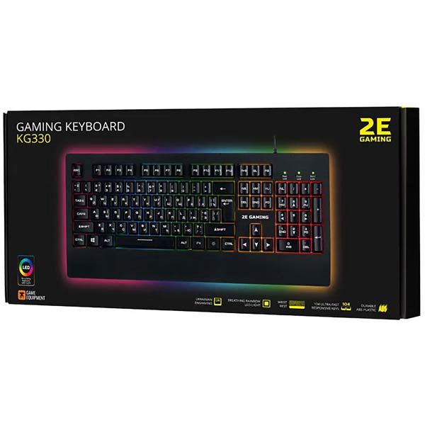 2E Gaming Keyboard KG330 En/ua/ru 2E-KG330UBK — Mallar, Bakı
