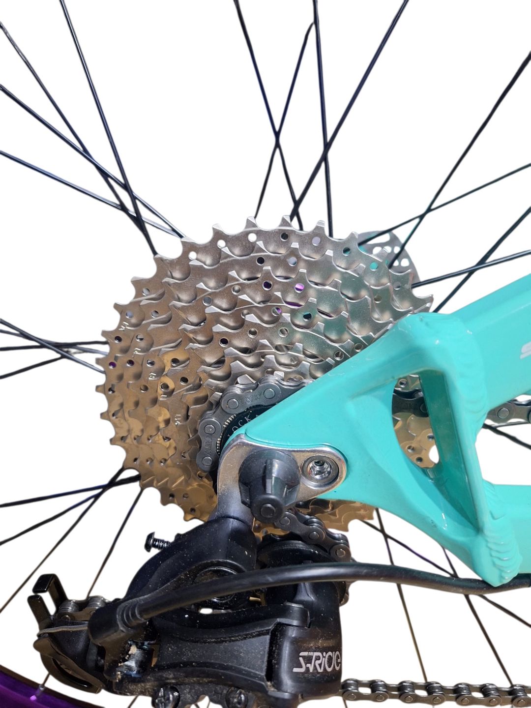 Dağ velosipedi 27.5", bənövşəyi/firuzəyi — Velosipedlər, Bakı (2)