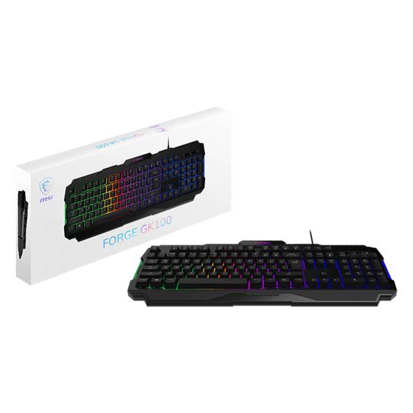 MSI Forge GK100 Black Gaming Keyboard — Mallar, Bakı