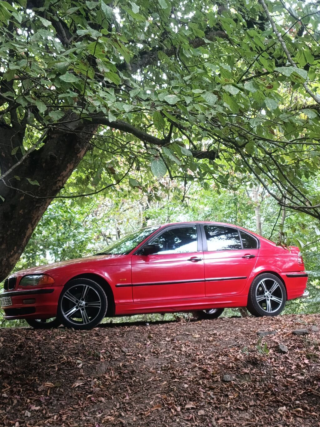 Barter mümkündür BMW 3 Series E46, sedan, qırmızı rəng. - Kuzov: 4 88-CX-596 — Avtomobillər, Xırdalan (7)