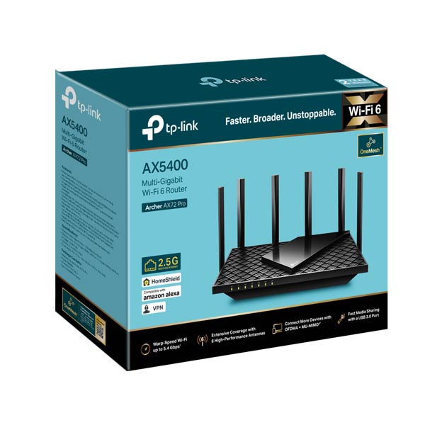 TP-Link Archer AX72 Pro AX5400 Multi-Gigabit WiFi 6 Router — Mallar, Bakı