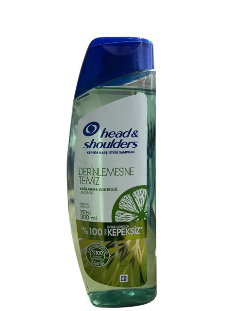 Saçlar üçün şampun Head & Shoulders Derinlemesine Temiz Yağlanma Kontrolü Limon ile 300 ml — Bakı