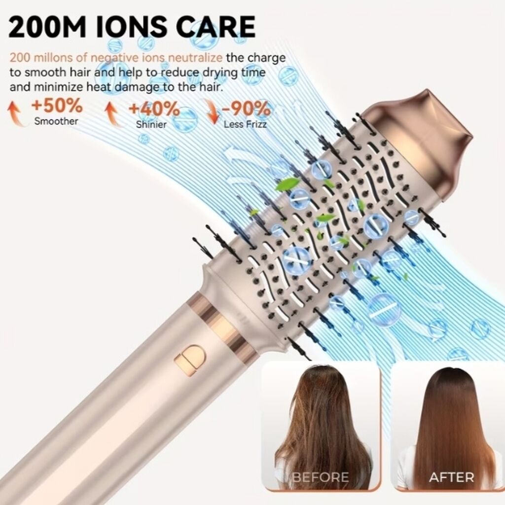 6-in-1 yüksək sürətli isti hava ilə saç formalaşdırıcı set — Fən, Bakı (4)