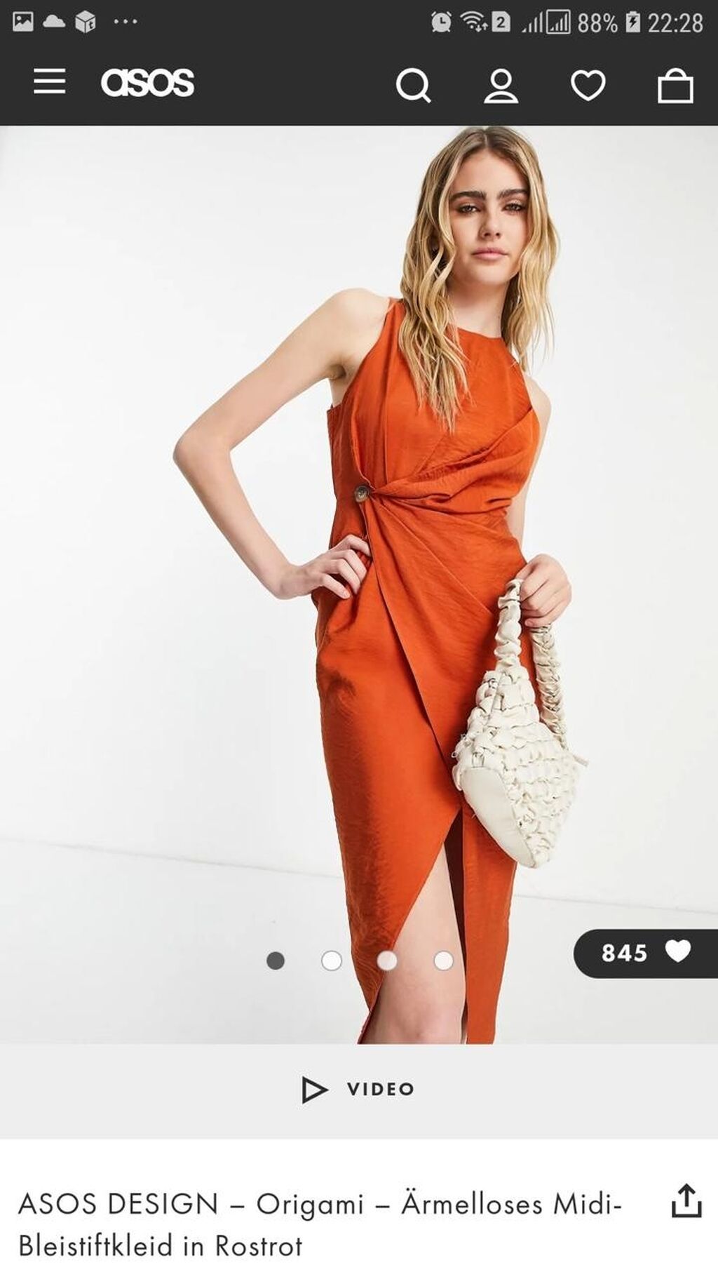 Kokteyl donu, Midi, Asos, S — Axşam paltarları, Bakı (4)
