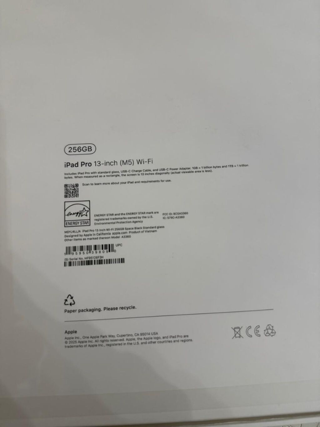 İpad 13 pro inch (M5) 256 GB pil 99 ABŞ dan alınıb. 7 ay — Apple, Bakı (5)
