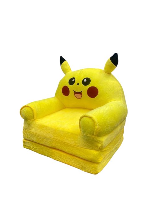 Uşaqlar üçün yumşaq kreslo Pikachu MSHK005, 50 sm, sarı — Bakı