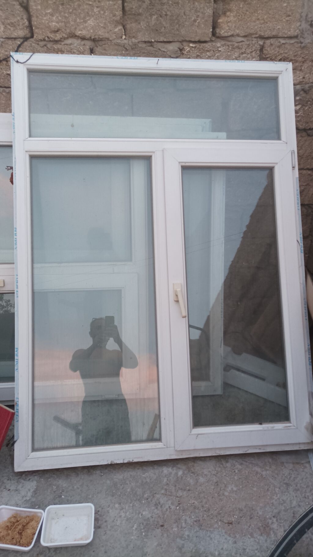 PVC pəncərə bloku ölcüsü 120 eni 170 hündürlüyü — Pəncərələr, qapılar, balkonlar, Bakı