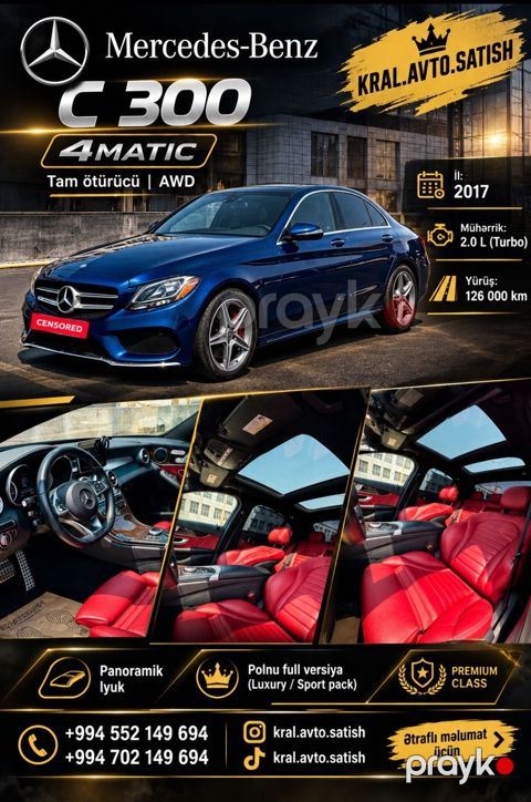 Satılır mercedes c-class — Bakı