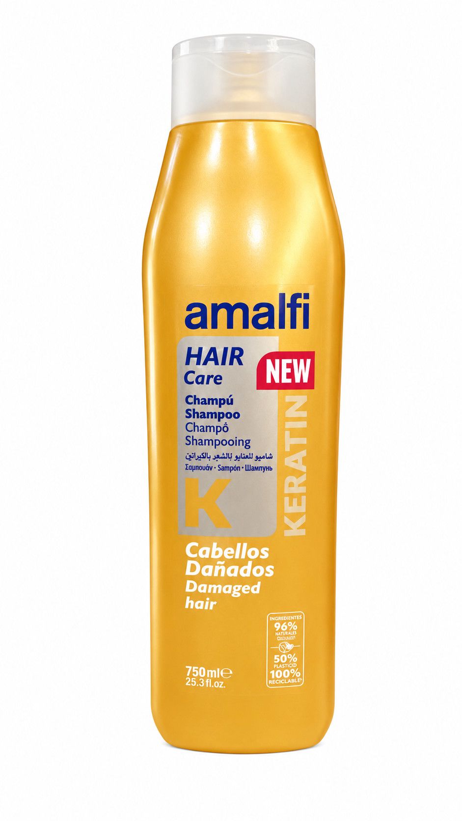 Şampun Amalfi Keratin zədələnmiş saçlar üçün, 750 ml — Mallar, Bakı