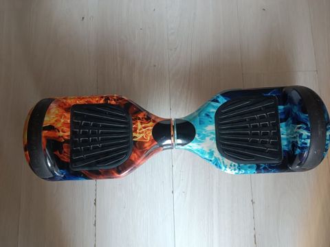 Alov və buz dizaynlı balans skuter (hoverboard) - Rəngli “fire & — Bakı