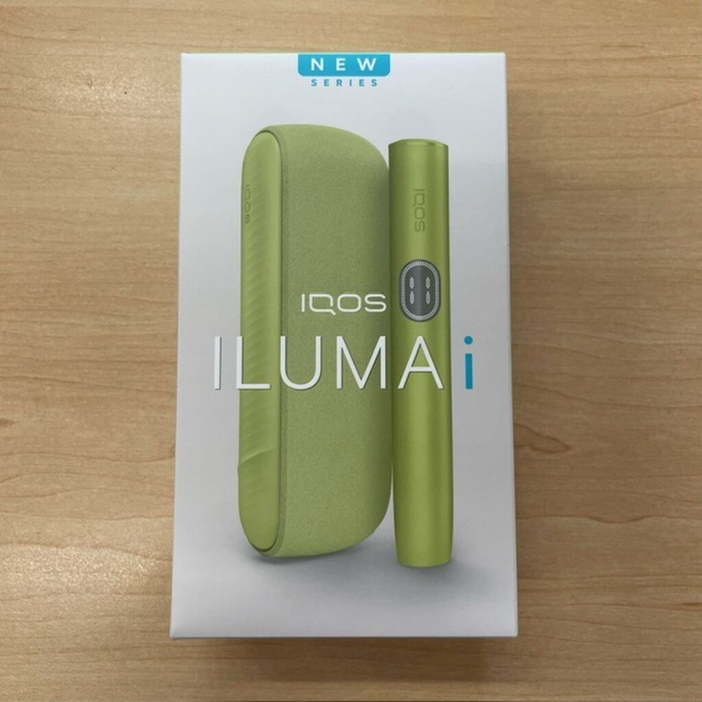 Iqos Iluma i leaf green – yaşıl rəngdə tüstüsüz tütün isitmə sistemi — Elektronik siqaretlər, Bakı (3)