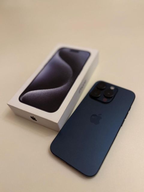 IPhone 15 Pro, 256 GB, Blue Titanium, Face ID — Bakı