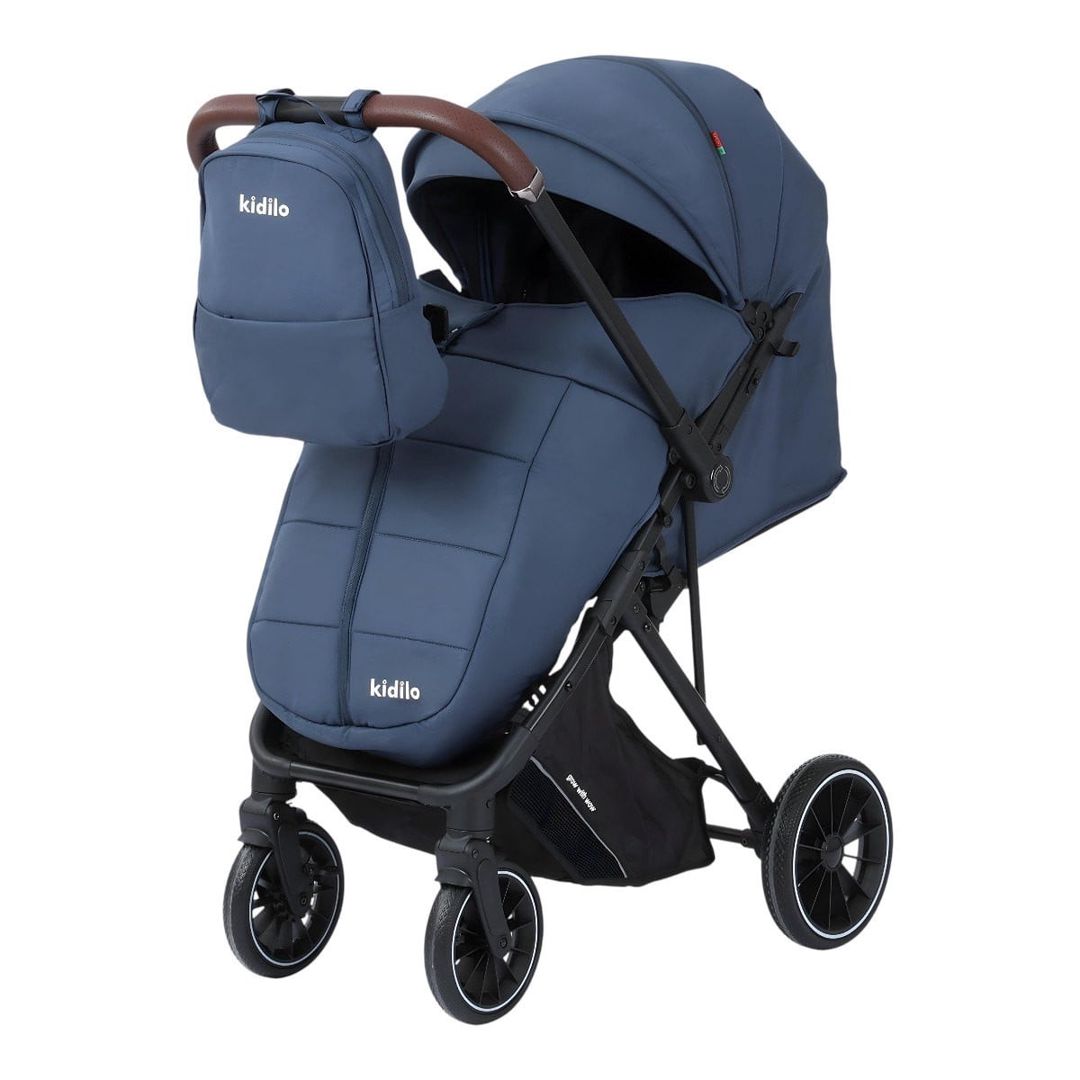 Uşaq arabası Kidilo 952510_RB, çantalı, göy, 0 ay+ - 952510_RB — Mallar, Bakı
