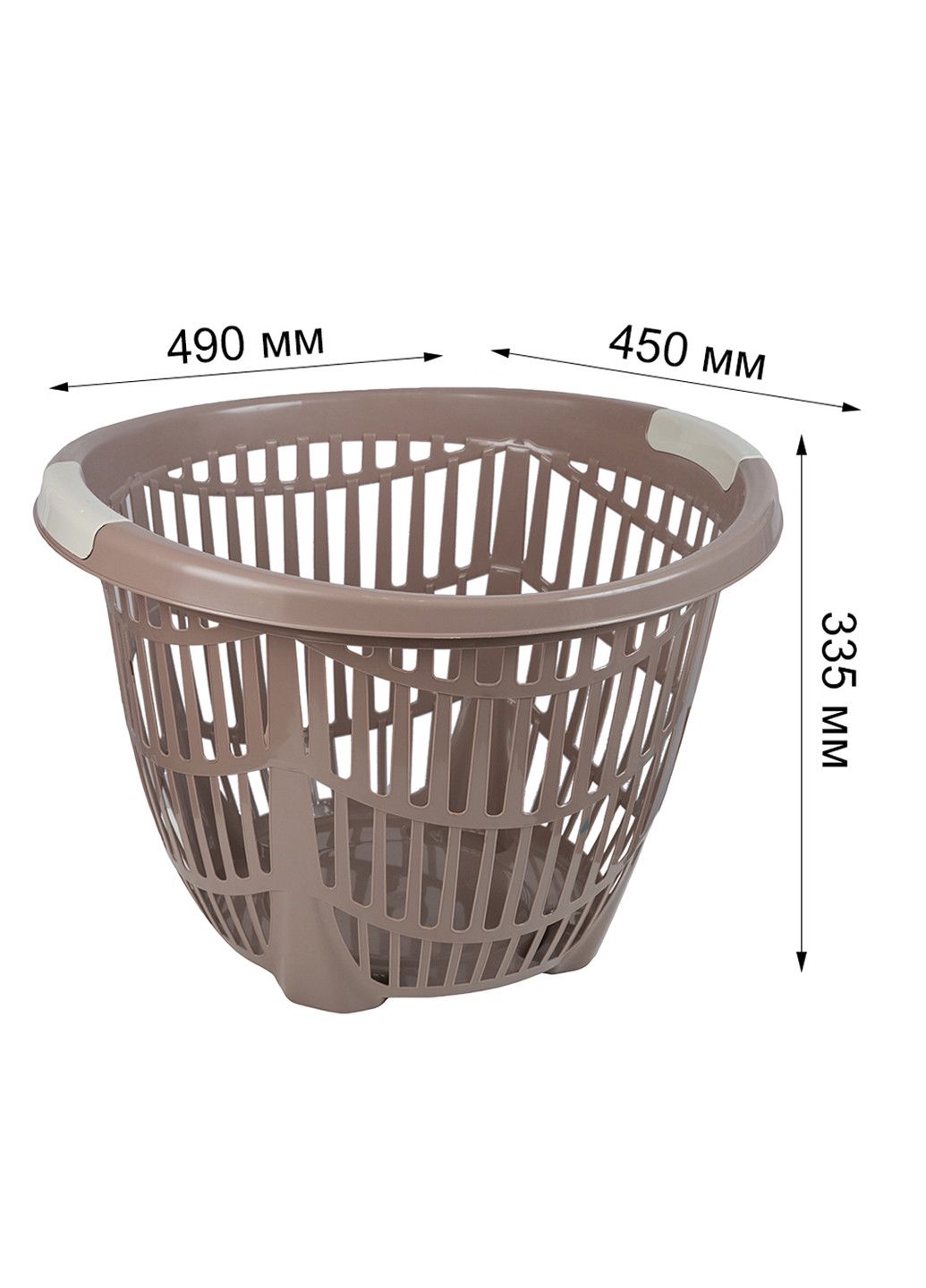 Çamaşır üçün səbət Stars plast, 49x45x33.5 sm — Mallar, Bakı (2)