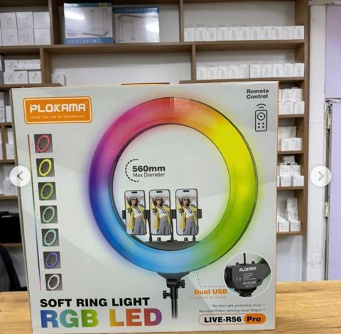 Plokama Soft Ring Light RGB LED LIVE-R56 Pro — Bakı
