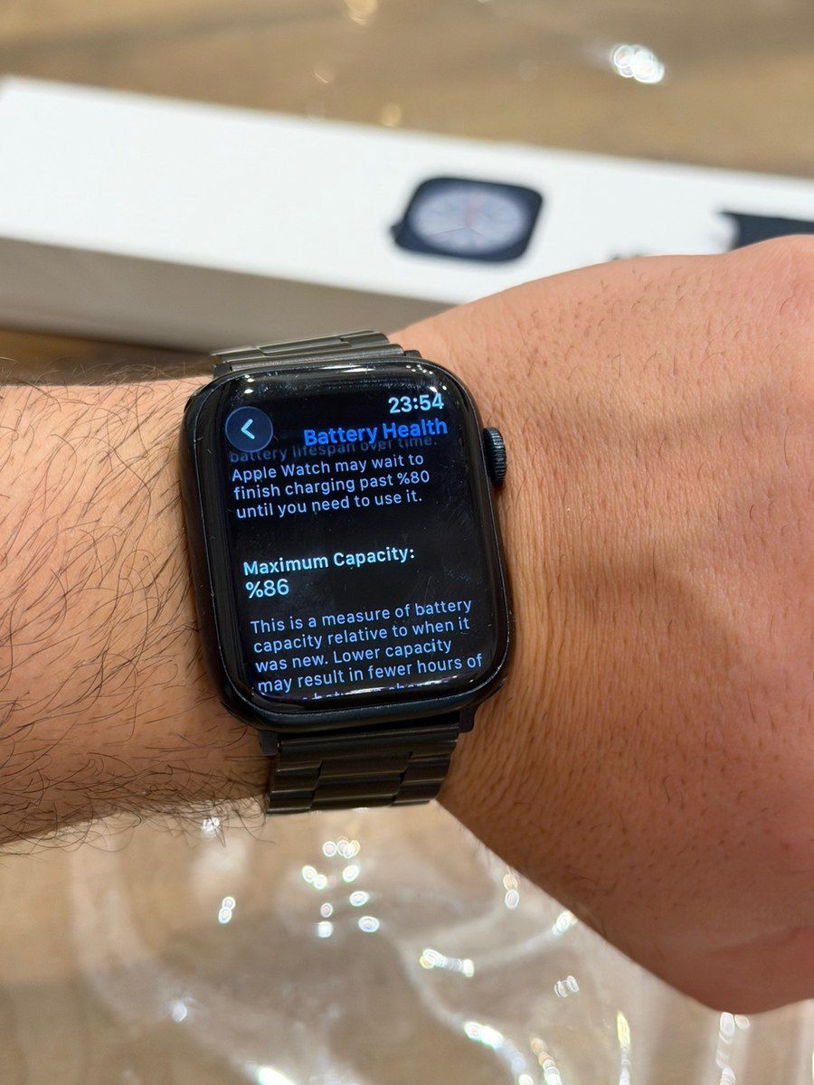 Apple Watch Series 8 Aluminum Midnight 45mm — Ağıllı saatlar və biləkliklər, Bakı (3)